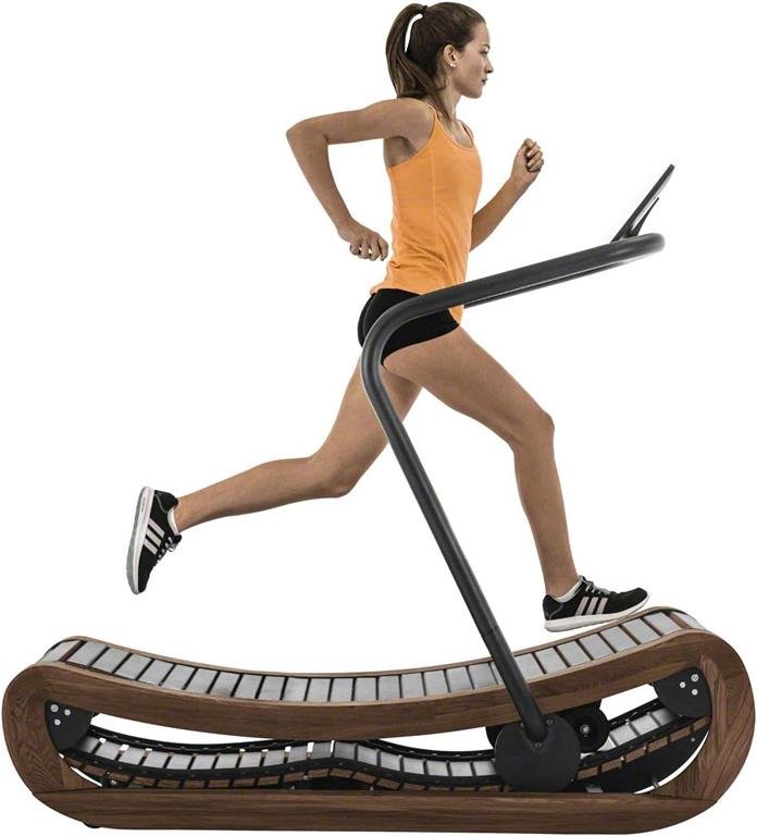 Sprintbok Curved Manual Treadmill Walnut